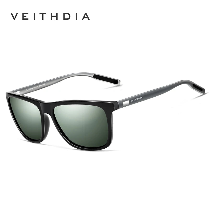 VEITHDIA Original Sunglasses Sports Outdoor Unisex Aluminum TR90 Polarized UV400 Lens Vintage Sun Glasses For Male/Female VT6108
