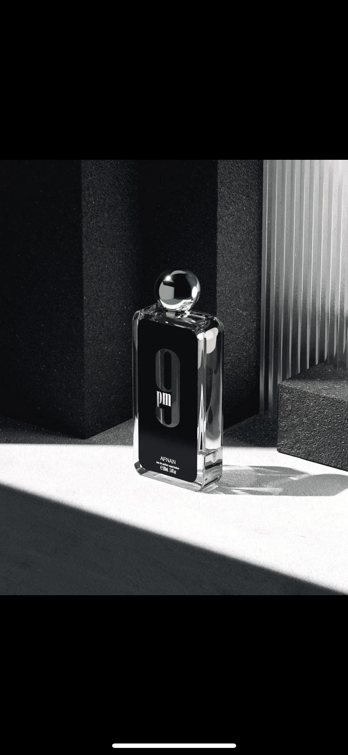 Afnan 9 PM For Men Eau De Parfum, Oriental Vanilla Fragrance Long Lasting Men's Perfume Holiday Gift Choice, 3.4 Fl. Oz