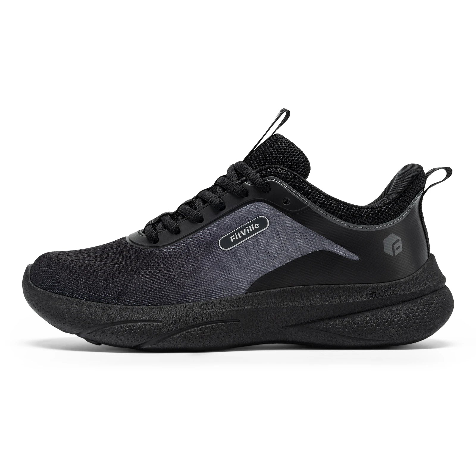 FitVille Womens Wide Fit Trainers Lightweight Non-Slip Walking Shoes Casual Breathable Walking Athletic Sneakers For Ladies