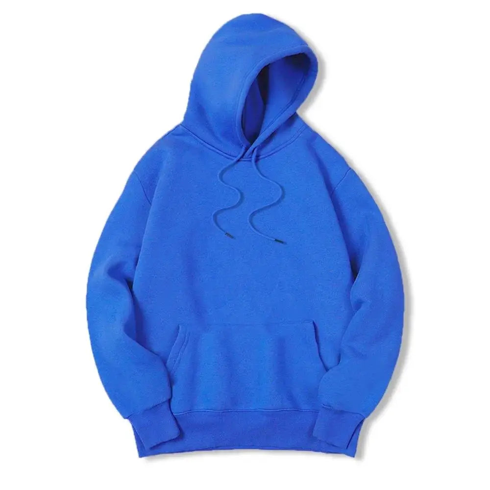 Masculino Cor Sólida Com Capuz Suéteres Masculino Camisola De Lã Quente Moda Roupas De Rua Solta Respirável  Hoodie Men