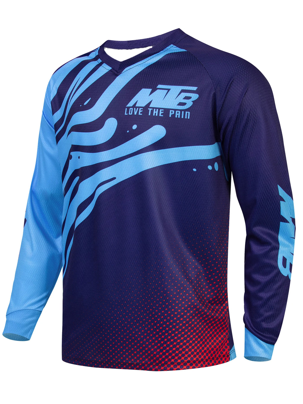 Men Breathable Enduro Mtb Motocross Mountain Bike Jersey Cycling Top off Road Riding Quick Dry Sports Wear Cycling Top