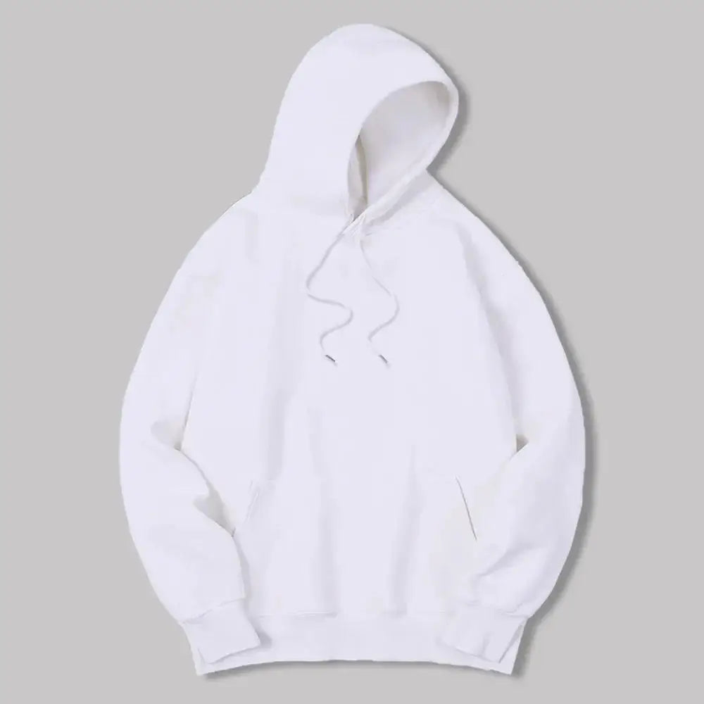 Masculino Cor Sólida Com Capuz Suéteres Masculino Camisola De Lã Quente Moda Roupas De Rua Solta Respirável  Hoodie Men