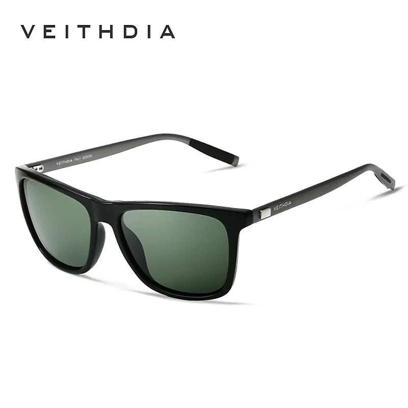 VEITHDIA Brand Sunglasses Unisex Retro Aluminum+TR90 Sunglasses Polarized Lens Vintage Eyewear Sun Glasses For Men/Women 6108