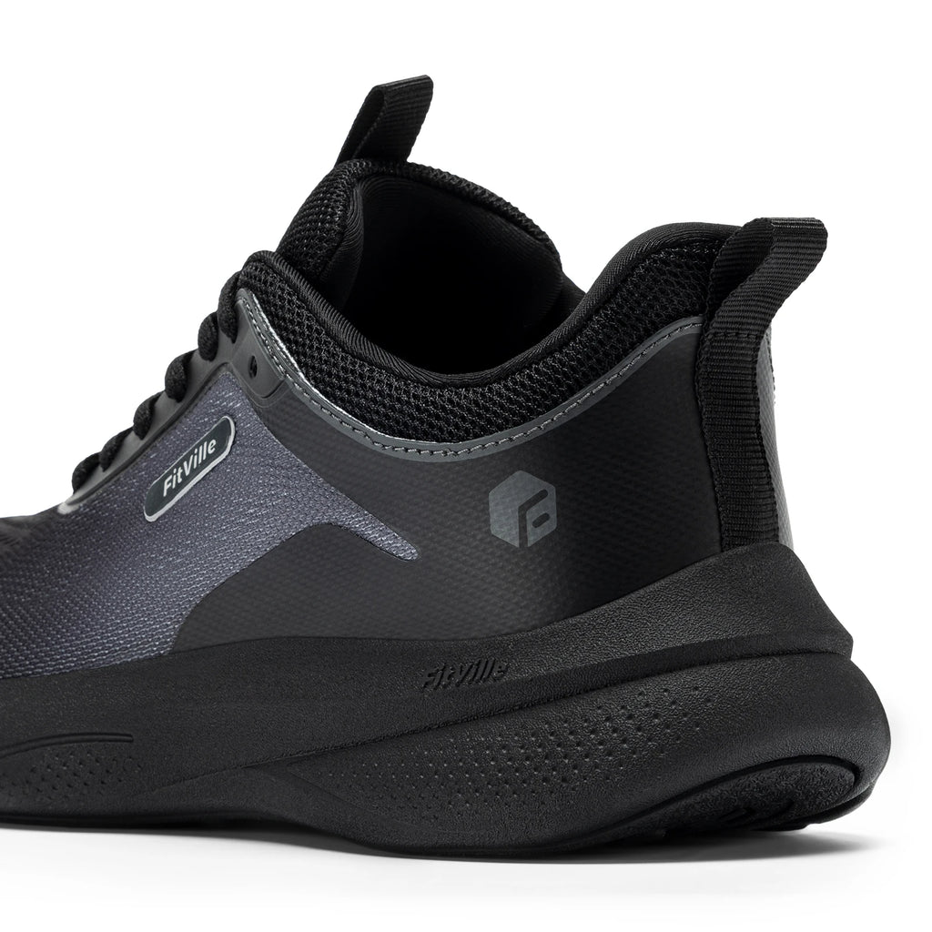 FitVille Womens Wide Fit Trainers Lightweight Non-Slip Walking Shoes Casual Breathable Walking Athletic Sneakers For Ladies